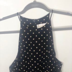 NWT Zimmermann off black and cream polka dot cami